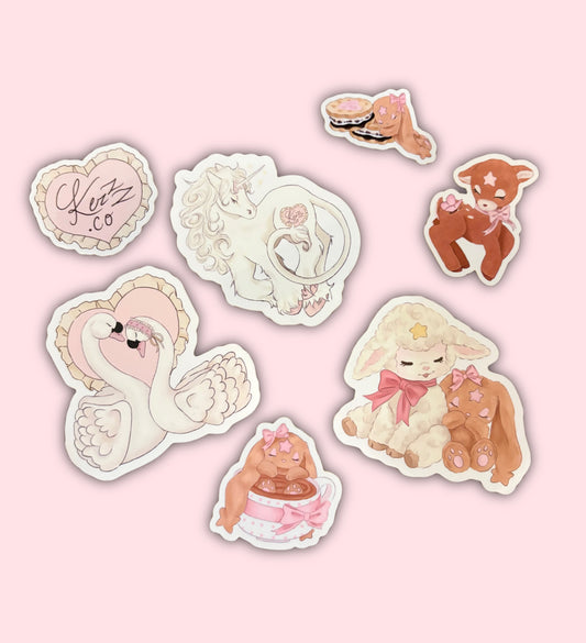 bun-bun and her friends stickers