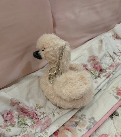 baby swan keychain