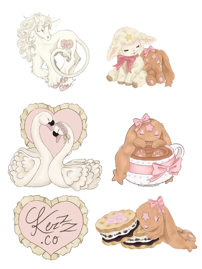 bun-bun and her friends stickers